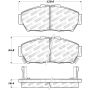 StopTech Street Touring 93-95 Honda Civic Coupe Front Brake Pads
