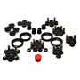 Energy Suspension 92-96 Honda Prelude Black Hyper-Flex Master Bushing Set