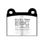 EBC 73-77 Audi Fox 1.5L Ultimax2 Front Brake Pads