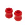 Prothane 19-906 Universal Shock Bushings - Large Hourglass - 3/4 ID - Red