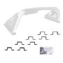 Go Rhino 968301T Sport Bar 2.0 - 3in Cube Light Bracket Kit