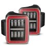 AlphaRex 602070 19-24 Jeep Gladiator JT Nova-Series Prismatic LED Tail Lights - Black-Red