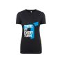 Turn 14 Distribution 9044 Ladies Black T-Shirt  - XL