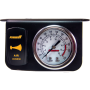 Kleinn Air Horns 1303A Kleinn Panel Mounted 160 PSI Gauge w/ an Illuminated AMBER Momentary Rocker Switch