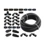 Torque Solution Braided Fuel Line Kit for -6 Aeromotive FPR & Flex Fuel Kit - 02-14 Subaru WRX