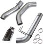 Banks Power 49832 19-23 Dodge RAM Monster Exhaust 5.0in Single 6.7L MCSB DRW w/ SideKick S/S Chrome Tip