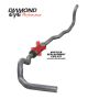 Diamond Eye Performance K4211A-RP Diamond Eye KIT 4in TB MFLR RPLCMENT PIPE SGL AL: 89-93 DODGE CUMMINS 5.9L