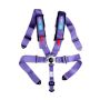 NRG Sfi 16.1 5Pt 3 Inch Seat Belt Harness with Pads / Cam Lock - Purple