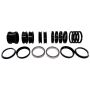 TRIPLE X RACE COMPONENTS TXRSC-SU-9947 Axle Spacer Kit 19pcs Black For Both Sides