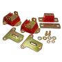 Energy Suspension 69-72 Camaro/70-73 Monte Carlo Red Complete Motor&Trans Mount Set Zinc Finish