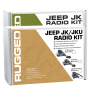 Rugged Radios JKU-GMR25 07-10 JK(2D) / 07-19 JKU(4D) 2-Way GMRS Radio Kit / 25 Watt - GMR25 Waterproof