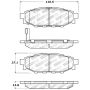 Stoptech 309.11140 Performance 08-10 WRX Rear Brake Pads