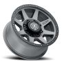 ICON 1817858052TT Rebound 17x8.5 8x6.5 13mm Offset 5.25in BS 121.4mm Bore Titanium Wheel
