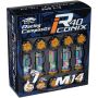 Project Kics 14x1.50 R40 Iconix Lock & Lug Nuts - Neo Chrome w/Gold Cap (16+4 Locks)