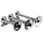 Kleinn Air Horns 630 Kleinn Chrome Triple Horn/ 14.75In/ 13In/9.5In - Chrome-Plated Spun Copper