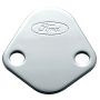 FORD FRD302-290 Fuel Pump Block-Off Plate Chrome w/Ford Logo