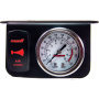 Kleinn Air Horns 1303R Kleinn Panel Mounted 160 PSI Gauge w/ an Illuminated RED Momentary Rocker Switch
