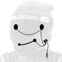 Rugged Radios HK-SPORT SUPER SPORT Wired Helmet Kit with Alpha Audio Speakers & Mic
