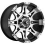 Raceline 982 Raptor 16x8in / 6x139.7 BP / 0mm Offset / 106.1mm Bore - Black & Machined Wheel