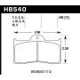 Hawk Performance HB540W.490 DTC-30 Disc Brake Pad