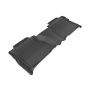3D MAXpider 2007-2013 Toyota Tundra Double Cab Kagu 2nd Row Floormats - Black