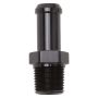 Edelbrock Hose End Straight 3/8In NPT to 1/2In Barb Black Anodize