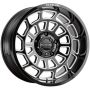 Raceline 955M Warp 20x9in / 8x165.1 BP / 0mm Offset / 125.2mm Bore - Satin Black & Milled Wheel