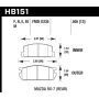 Hawk 1985 Mazda RX-7 1.1L GS Rear ER-1 Brake Pads