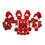 Energy Suspension 73-79 Ford F-150 Pickup w/ 2 Degree C-Bushing Red Hyper-Flex Master Bushing Set