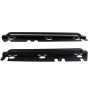 Fishbone Offroad FB23011 07-18 Jeep Wrangler JK 4 Door Rubicon Steel Rock Slider - Black Textured Powdercoat