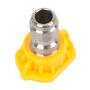 Forney 75154 Pressure Washer Accessories, Quick Connect Spray Nozzle, Chiseling, 15-Degree-by-5.5mm, Yellow