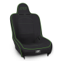PRP Seats A100110-201-W PRP Premier High Back Suspension Seat- Black/Green Vinyl