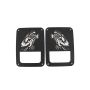 Fishbone Offroad 07-18 Jeep Wrangler JK - Black Textured Powdercoat Tail Light Covers