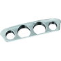 Kuryakyn 7284 Tri-Line Gauge Trim 14-Up Touring Models Chrome