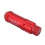 NRG LN-LS710RD-21 700 Series M12 X 1.25 Steel Lug Nut w/Dust Cap Cover Set 21 Pc w/Locks & Lock Socket - Red