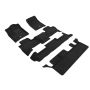 3D Maxpider 15-20 Chevrolet Tahoe With Bench 2nd Row Elegant 1st 2nd 3rd Row - Floor Mat Set (Black)
