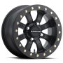Raceline A71B Mamba 15x7in / 4x156 BP / 0mm Offset / 132.5mm Bore - Satin Black Beadlock Wheel