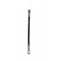 Fragola -4AN PFTE Ext Black Hose Assembly Straight x Straight 12in