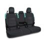 PRP Seats B056-09 PRP Jeep Wrangler JT Rear Bench Covers - with Armrest - Black/Teal