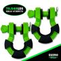 Rhino USA SUPERSHACK-GRN 8T Super Shackle 2-Pack (Green)