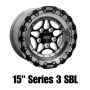 Belak Wheels 15085114S35BS-BLT Belak 15x8 / 5in BS / 5x114.3 BP / High Pad / Series 3 Wheel - Single Beadlock Billet Outer Lip