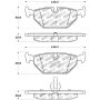 Stoptech 309.06920 Performance 01-02 BMW Z3 / 03-09 Z4 / 10/90-07 3 Series / 99-09 Saab 9-5 Rear Brake Pads
