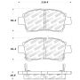 Stoptech 309.08230 Performance 00-05 Celica GT-S Rear Brake Pads