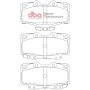 DBA 92-99 Toyota Land Cruiser XP Performance Front Brake Pads