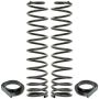 RockJock JL Front Coil Springs 4in Lift w/ Urethane Isolators Pair