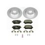 PowerStop ESK5662 Genuine Geomet Coated Rotors, ECE-R90 Brake Pads + Hardware Kit