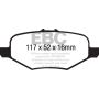 EBC DP61887 13+ Ford Explorer 3.5 Twin Turbo 4WD Greenstuff Rear Brake Pads