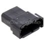 NAMZ MDR-12B Deutsch DTM 12-Position Receptacle w/12 Stamped Terminals & Wedgelock - Black (HD 74109-98BK)