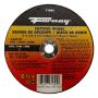 Forney 71845 Cut-Off Wheel with 3/8-Inch Arbor, Metal Type 1, A36T-BF, 4-Inch-by-1/8-Inch
