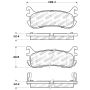 StopTech Performance 94-97/99-05 Miata w/ Normal Suspension Rear Brake Pads D636